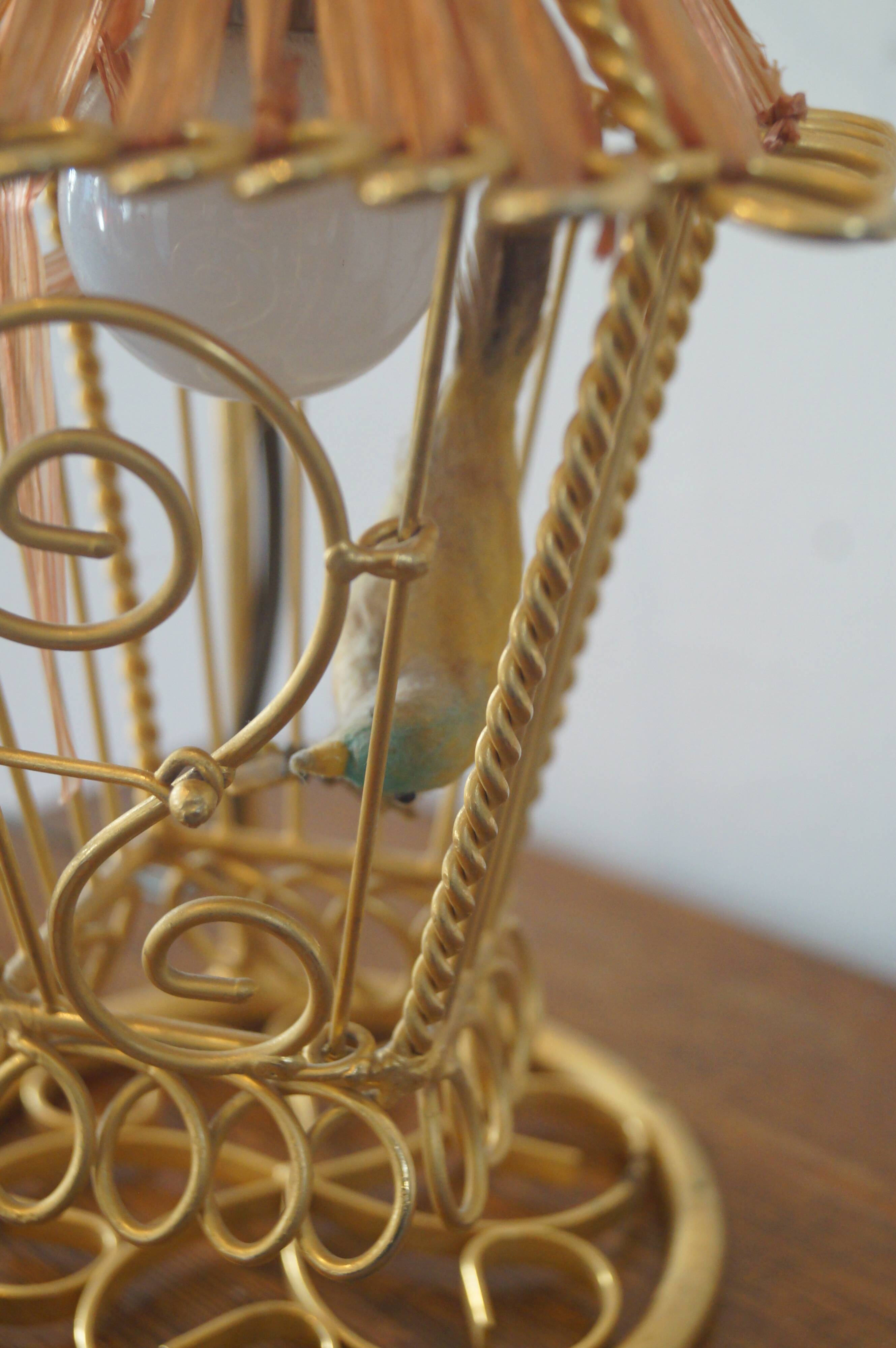 Vintage cage lamp 1960