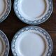 A set of 6 flat plates Terre de Fer Guirlandes Louis XVI Salins