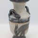 Roger Guérin (Bouffioulx) - Art Deco Vase Salt Glaze - Antelope Decor - 1930