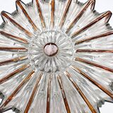 Herda glass wall lamp or ceiling lamp, 1970s