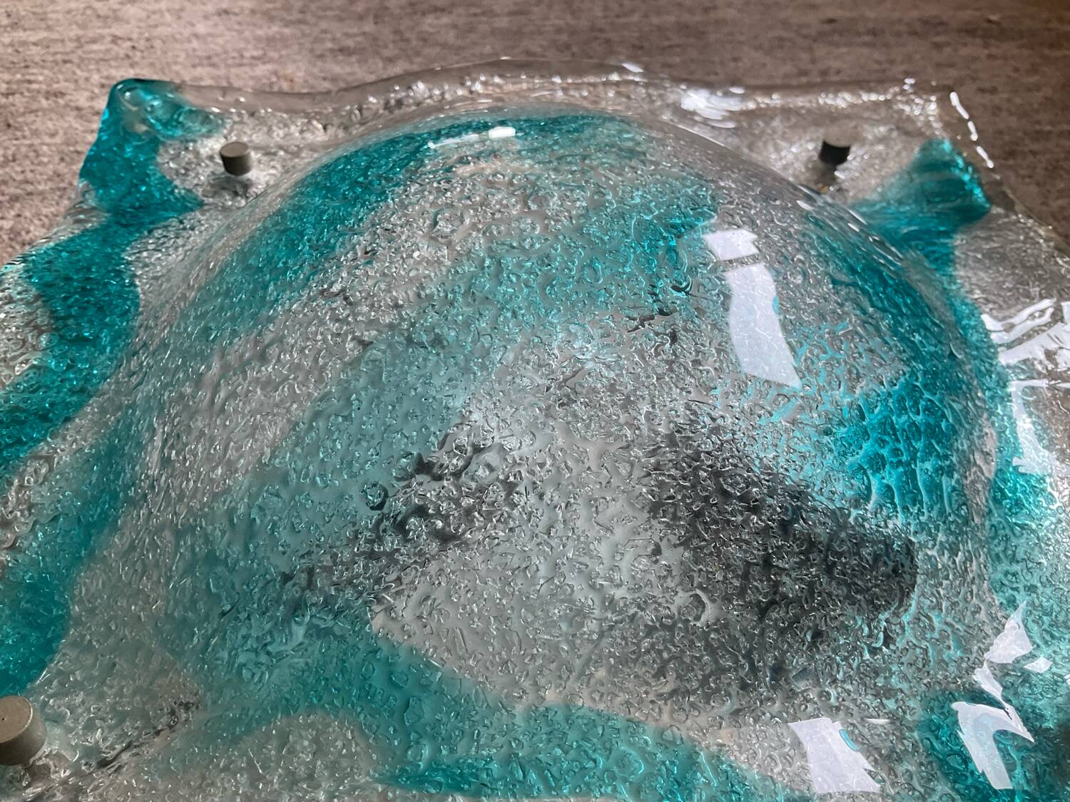 Applique Murano Mazzega en pâte de verre années 70