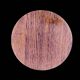 Table d'appoint vintage en bois massif et laiton – Design scandinave mid-ce