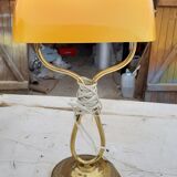 Desk lamp opaline orange-yellow