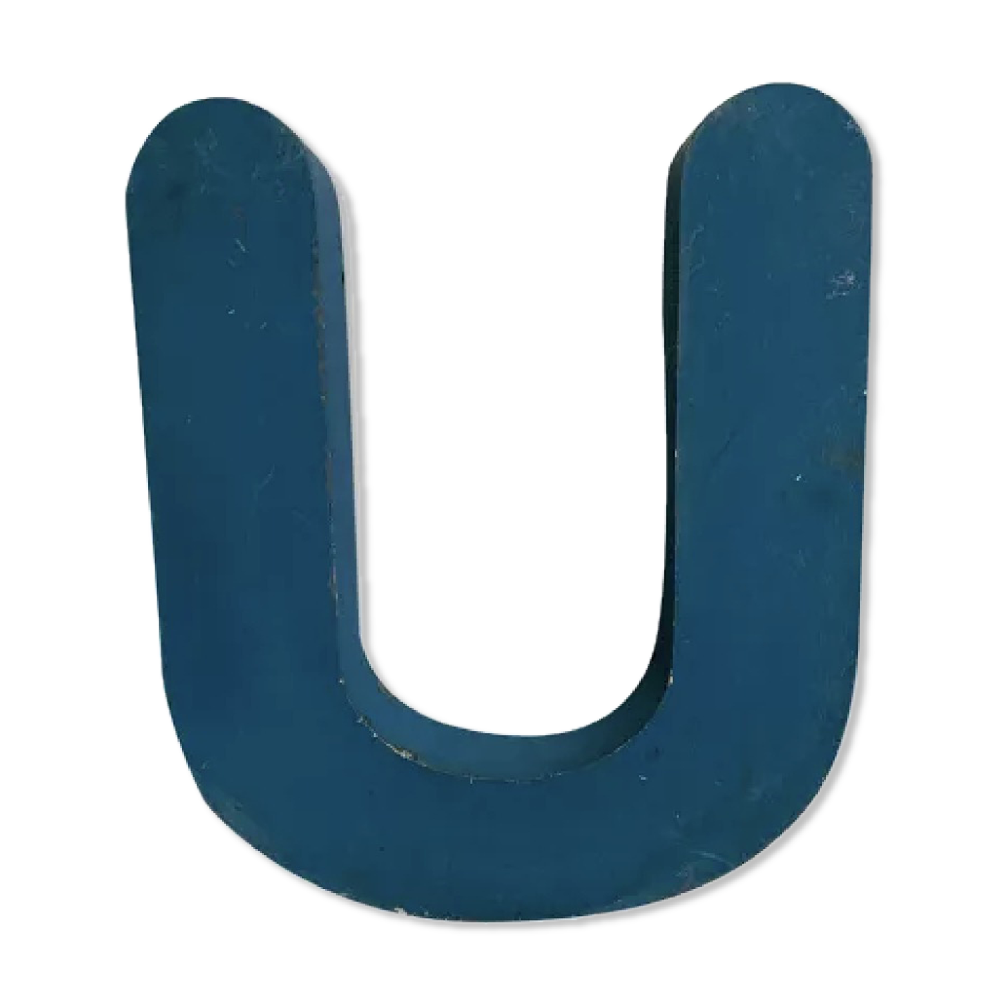 Letter U vintage sign