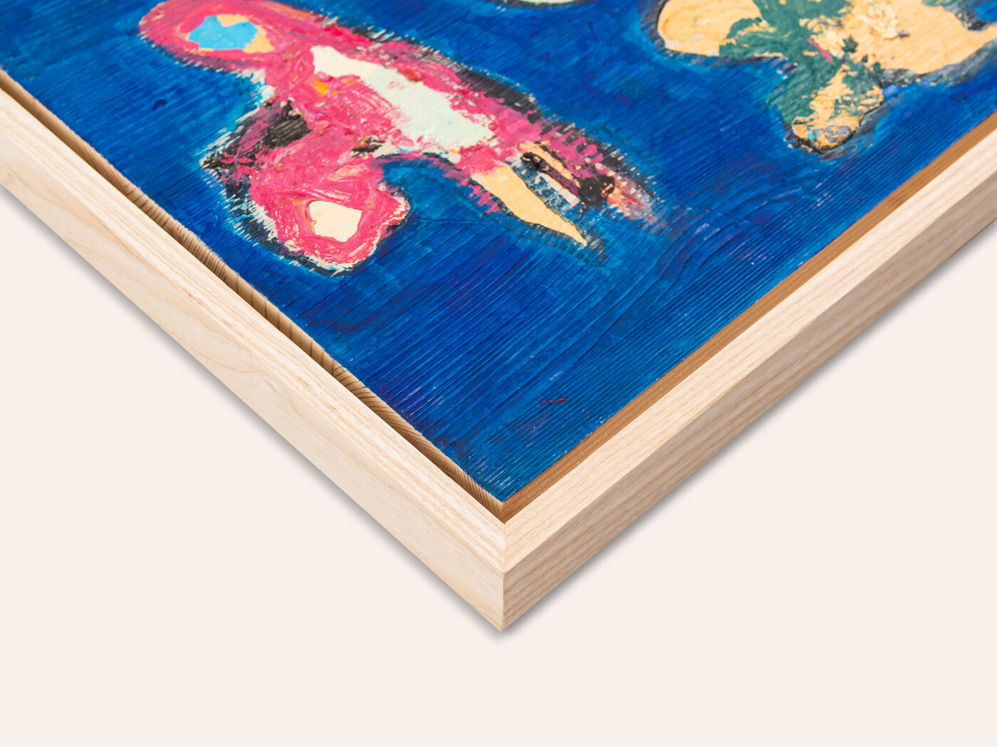 Flying Objects, Oil on Plate, 42 x 46 cm