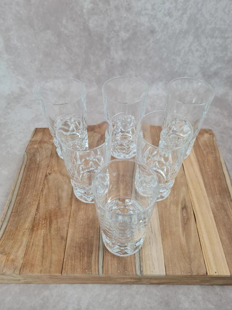 Set of 6 Cristal d’Arques glasses – Sully model – height 14 cm