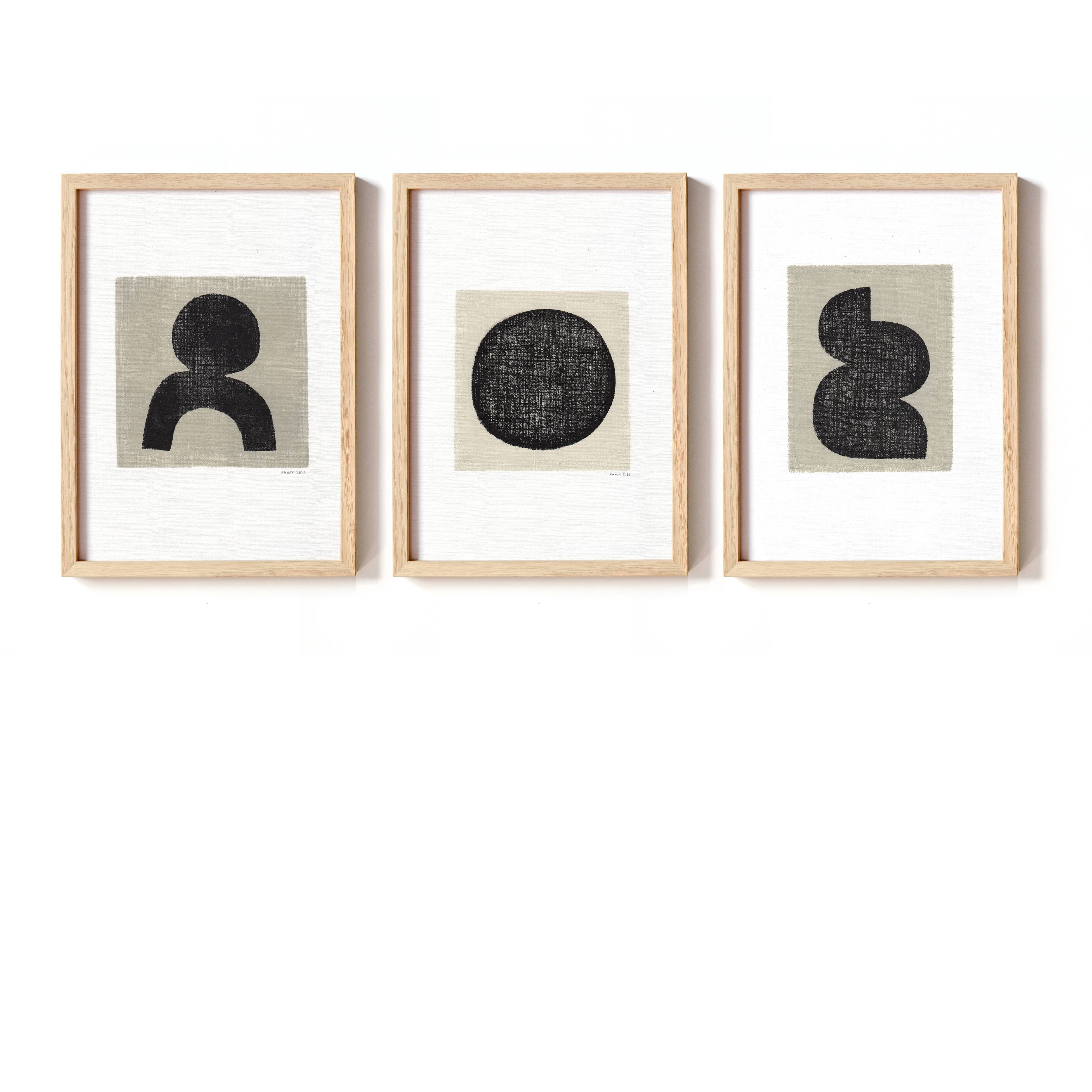3 paintings 21x30 illustration m490 m533 m418 signed eawy