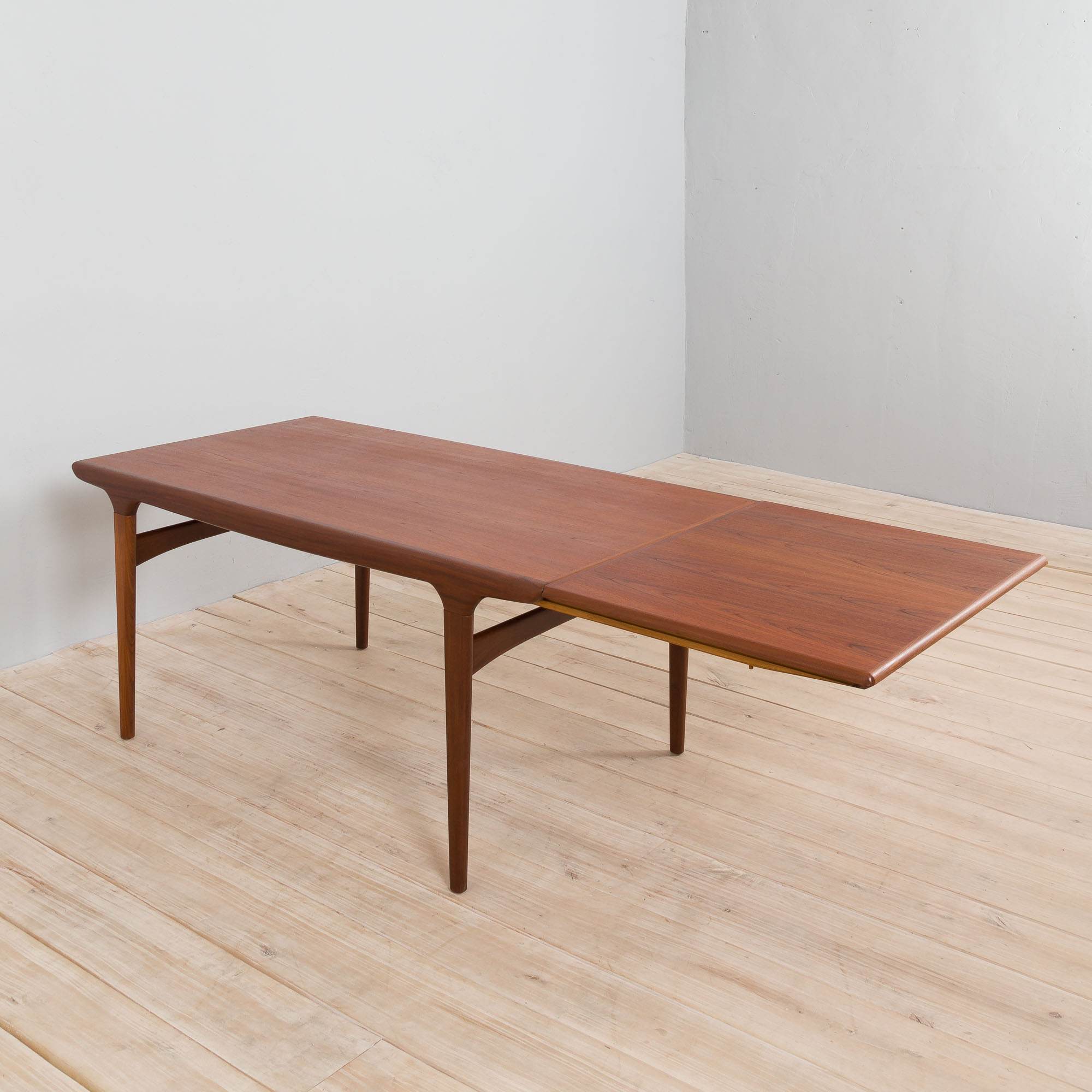 Teak Extendable Dining Table by Johannes Andersen for Uldum Møbelfabrik, Denmark, 1960s