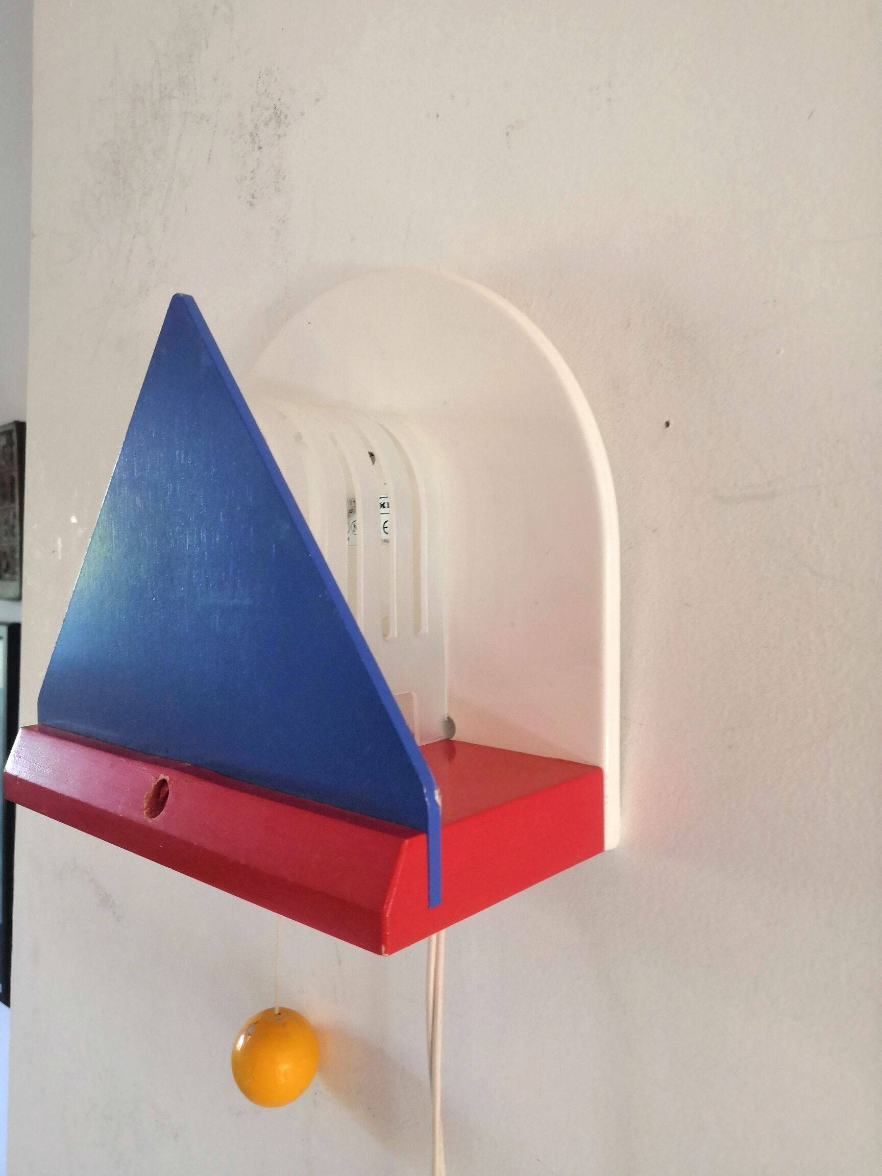 Vintage wall lamp Ikéa style Memphis design 80s