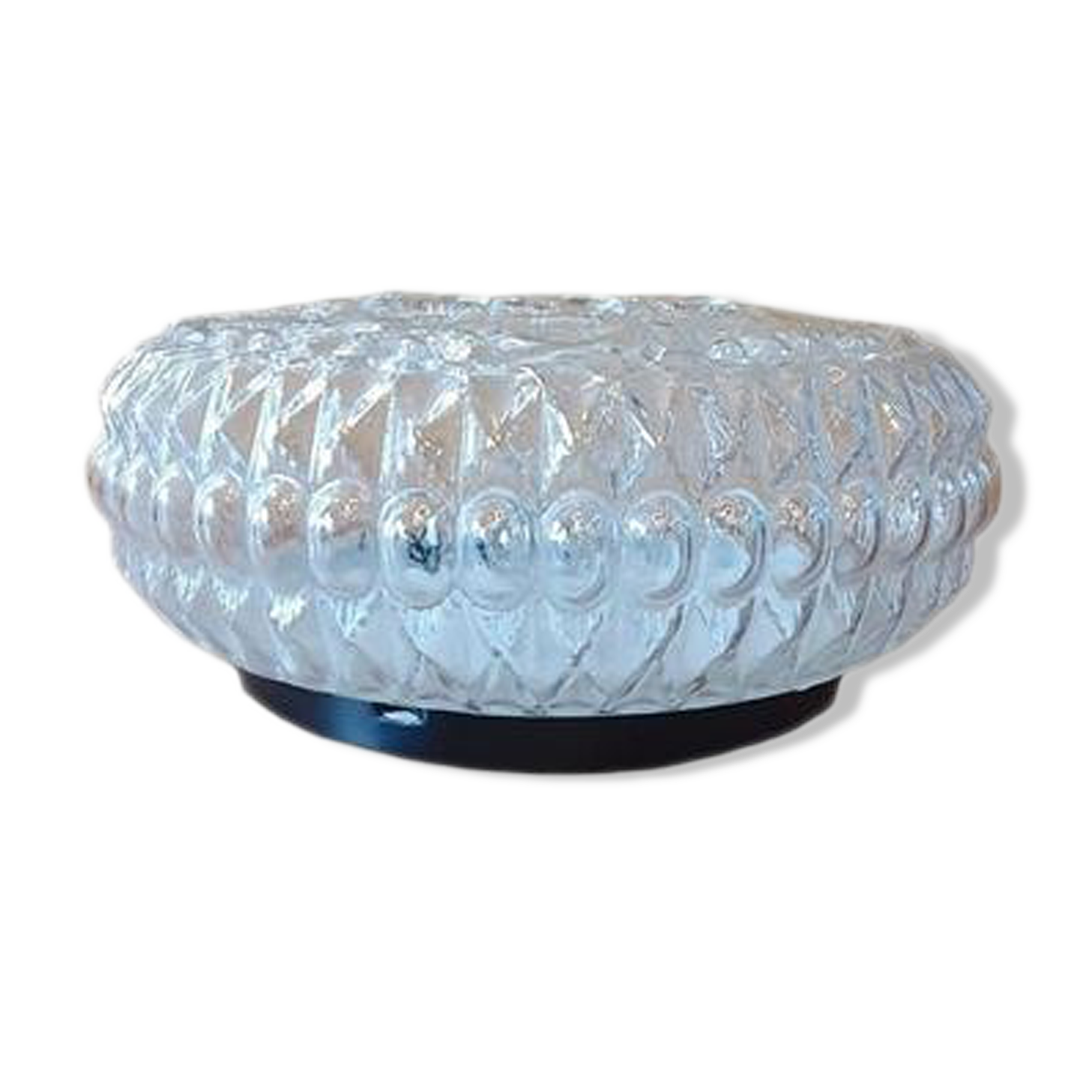 Cut glass ceiling lamp