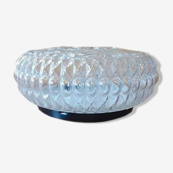 Plafonnier en verre taillé