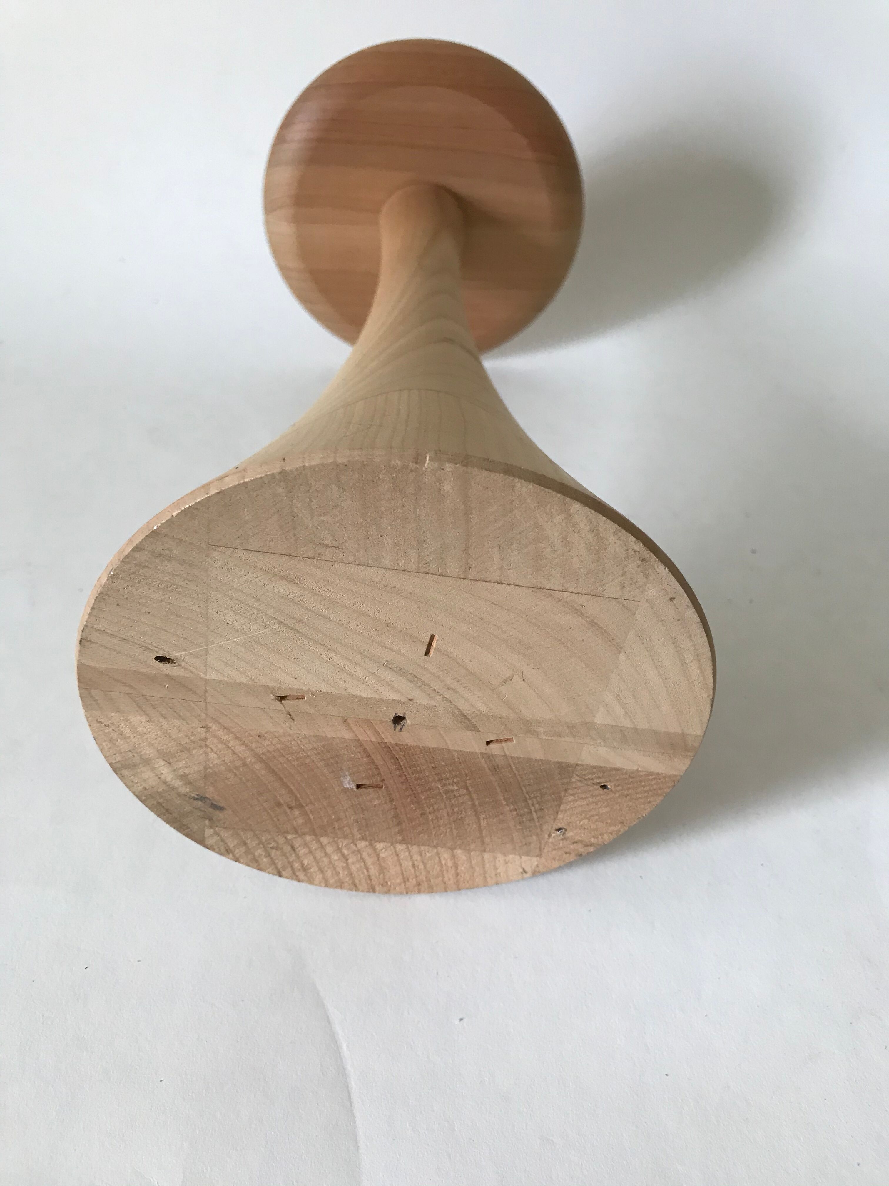 Large candlestick candlestick raw wood candlestick