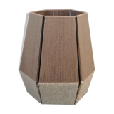 Table lamp woven in cotton and jute thread