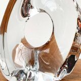 French glass table lamp from the mid-century by Daum, 1960s.