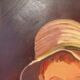 Portrait of the boy in the straw hat 70s/80s, signed