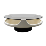 Round spce age coffee table 1960’s, Opal Möbel