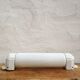 Art deco sconce, porcelain and opaline tube