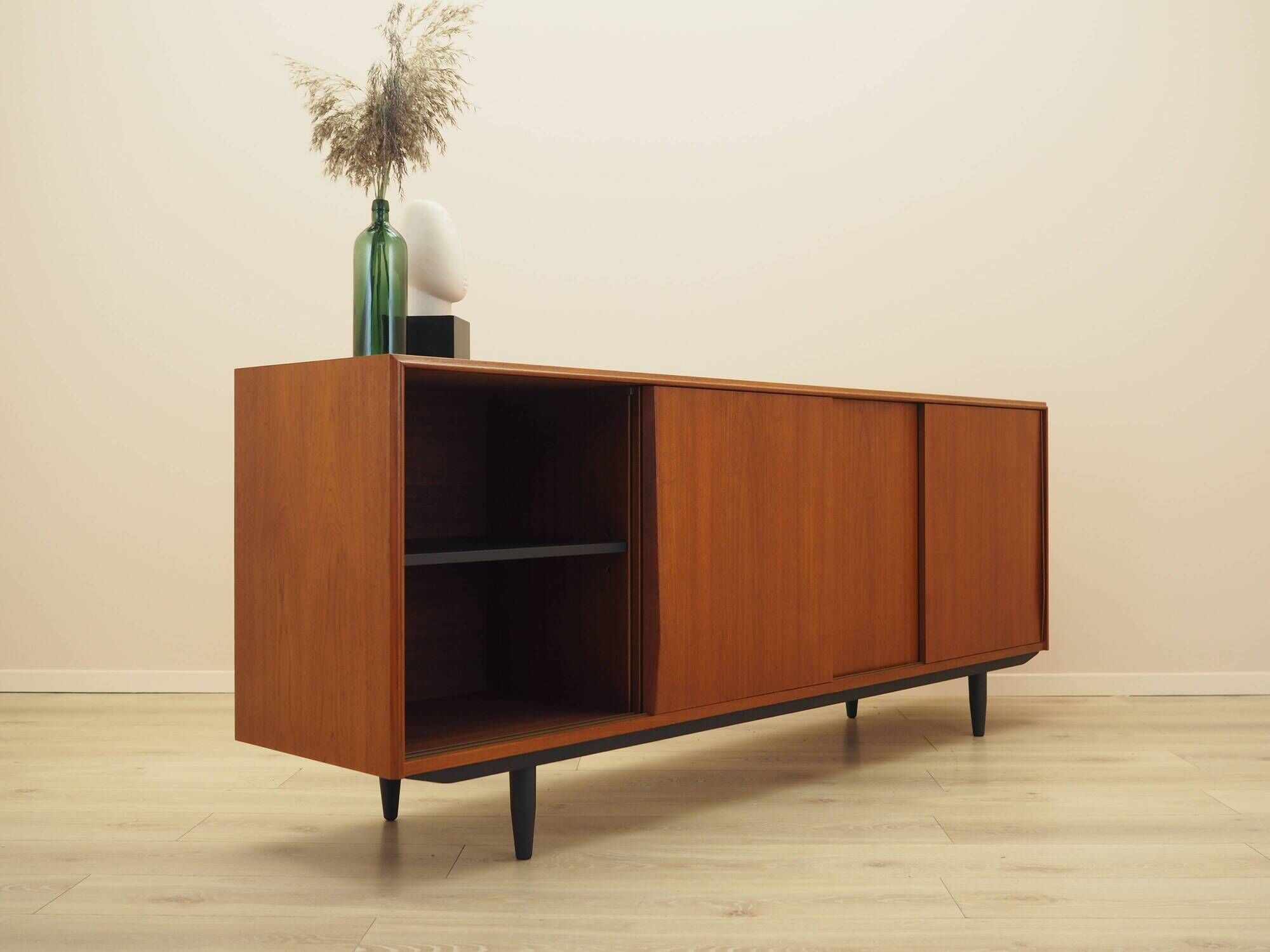 Danish teak sideboard 1960s with bar section and sliding doors