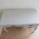 Louis XV style desk in grey painted wood