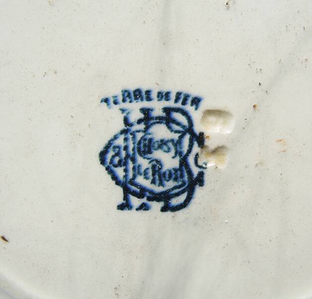 Old Iron Earth Dessert Plate HB Choisy Le Roi