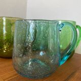 Blown glass mugs