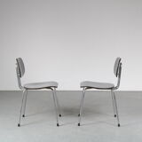 Pair of “CT2” dining chairs by Willy van der Meeren for Tubax, Belgium 1950