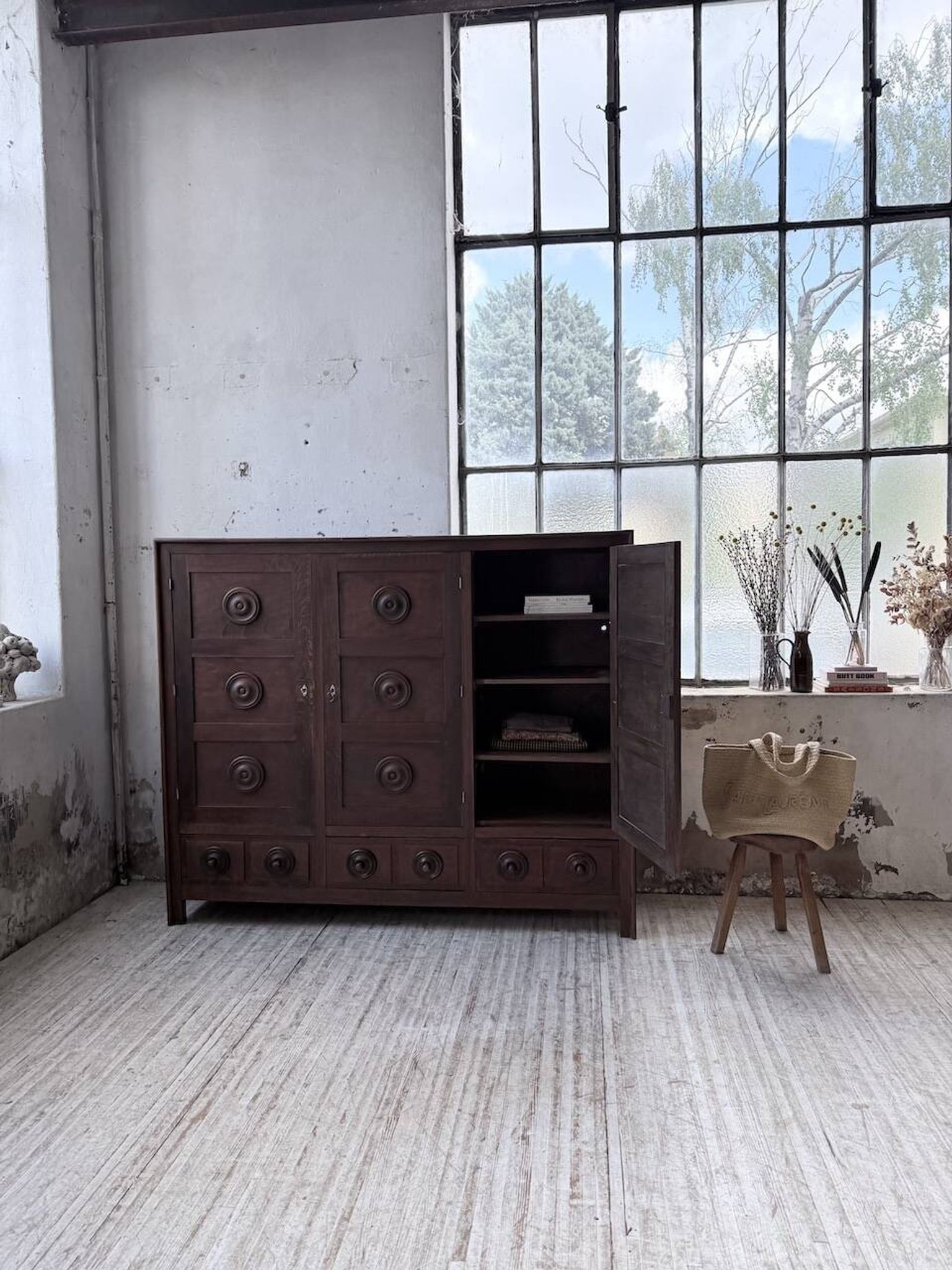 Oak wardrobe "Basque" Dudouyt