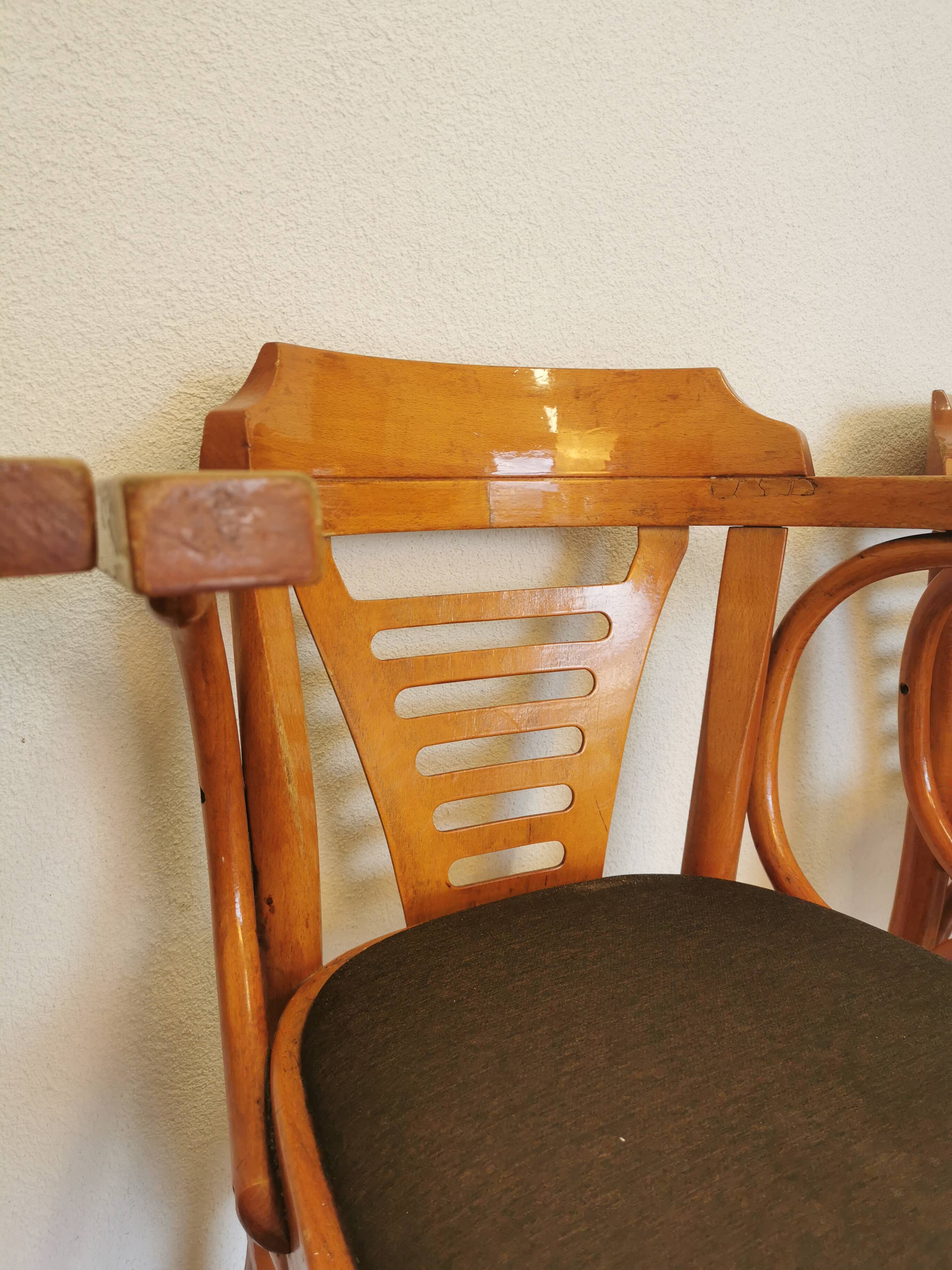 Vintage Bentwood Armchairs - Set of 3 - Mid-Century Irish Pub Style