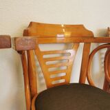 Vintage Bentwood Armchairs - Set of 3 - Mid-Century Irish Pub Style