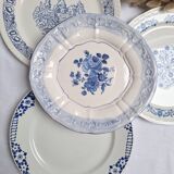 Vintage blue dinner plates