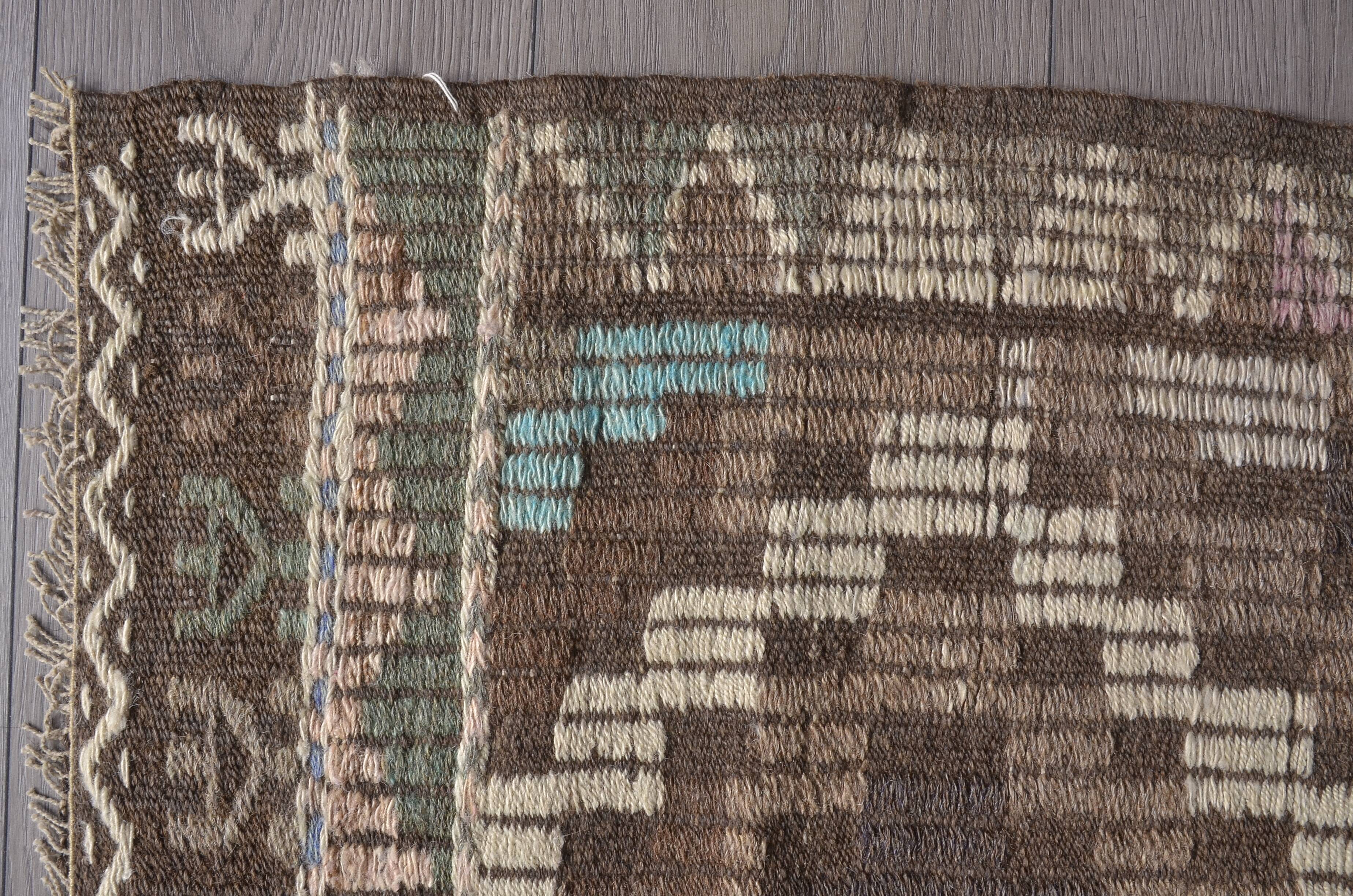 Oushak Decorative Kilim Rug 1884