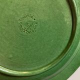 Set de 6 assiettes en terre vernissée vert Atelier Cérenne Vallauris 1945 - 1958