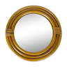 Miroir rond rotin 27 cm