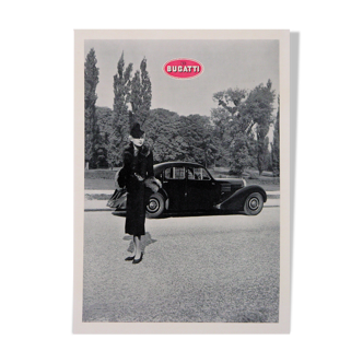 Bugatti displays elegant woman by Jacques Heim 30 x 45.5