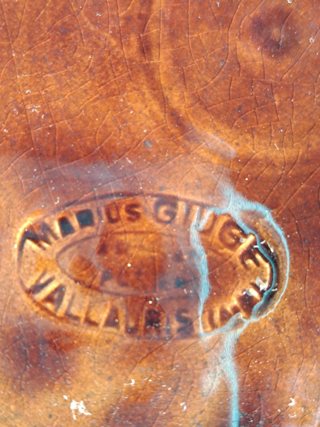 Marius Giuge Vallauris plate service