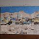 Oil on canvas colorful village