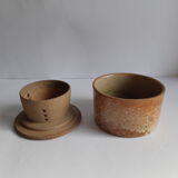 Butter maker in vintage sandstone