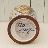 Zoomorphic ceramic owl pitcher signed owl