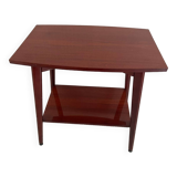 Vintage serving trolley in varnished wood from the 60s