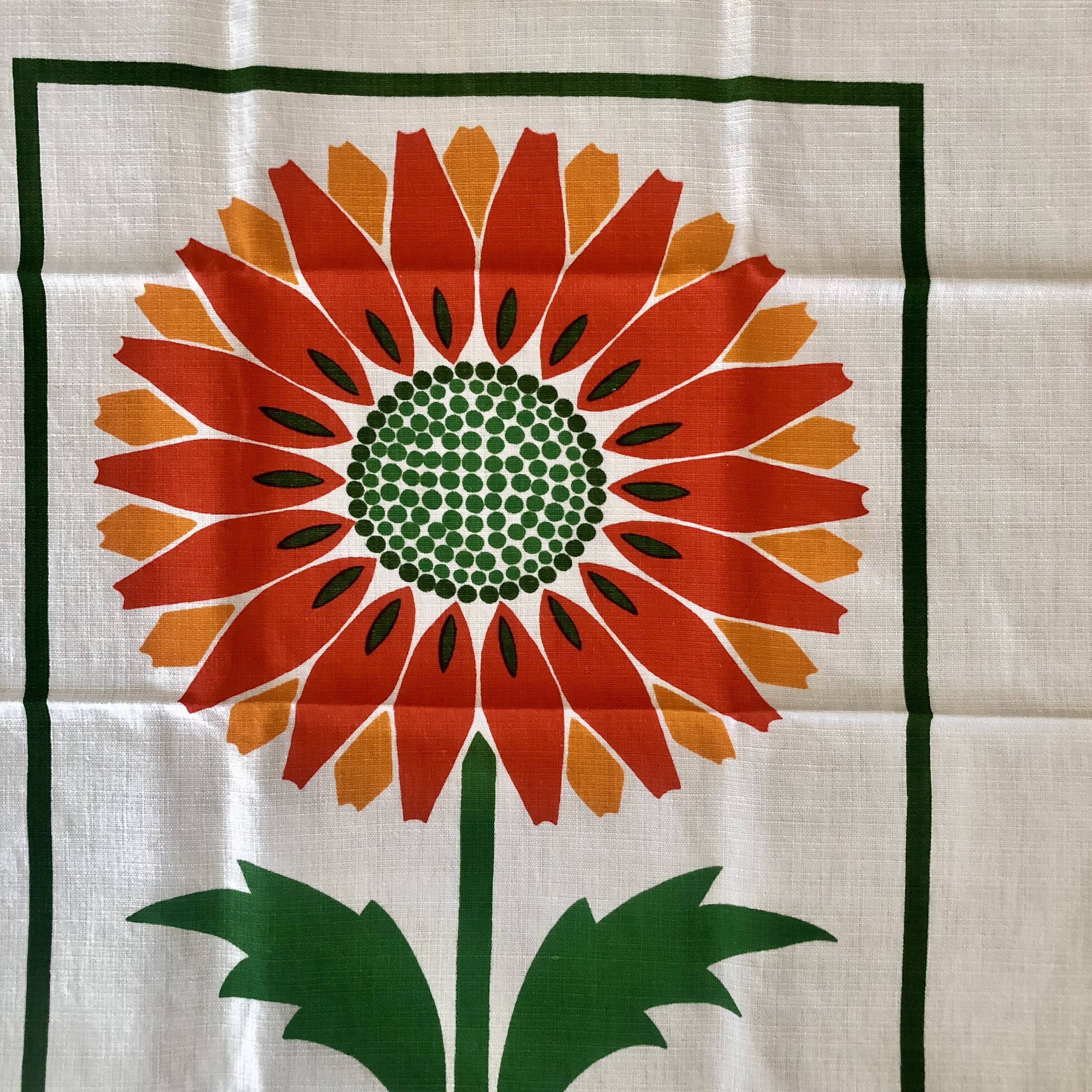 Large vintage tea towel