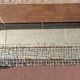 Metal coffee table with a glass top.