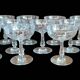 Série de 11 coupes à champagne en cristal taillé