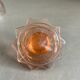 Service à liqueur en verre rosé
