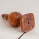 2 turned wooden lamp bases, 1940s-1960s