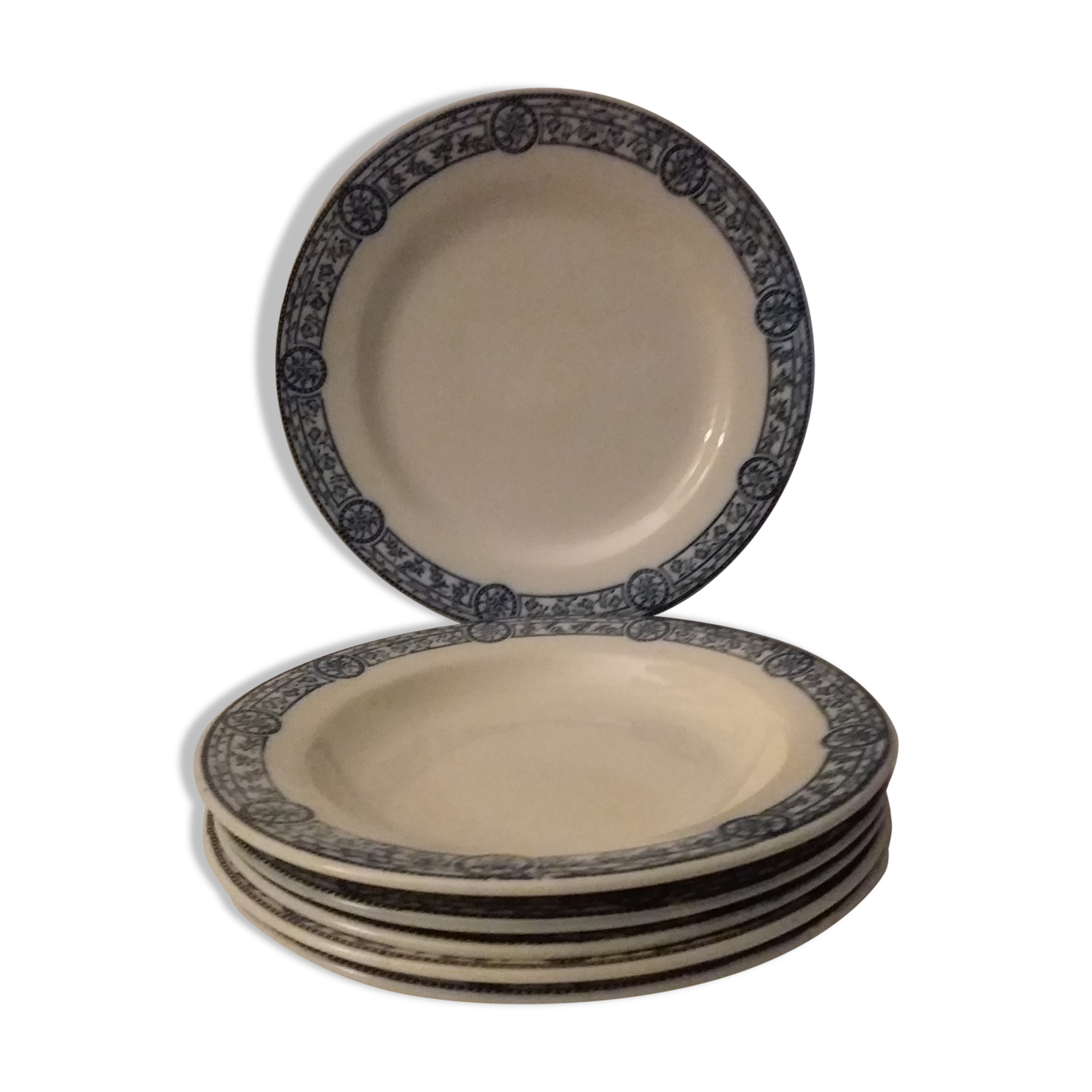 6 plates Salins model Bristol Tierra del Fuego