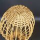 Porte chapeau osier vintage 70