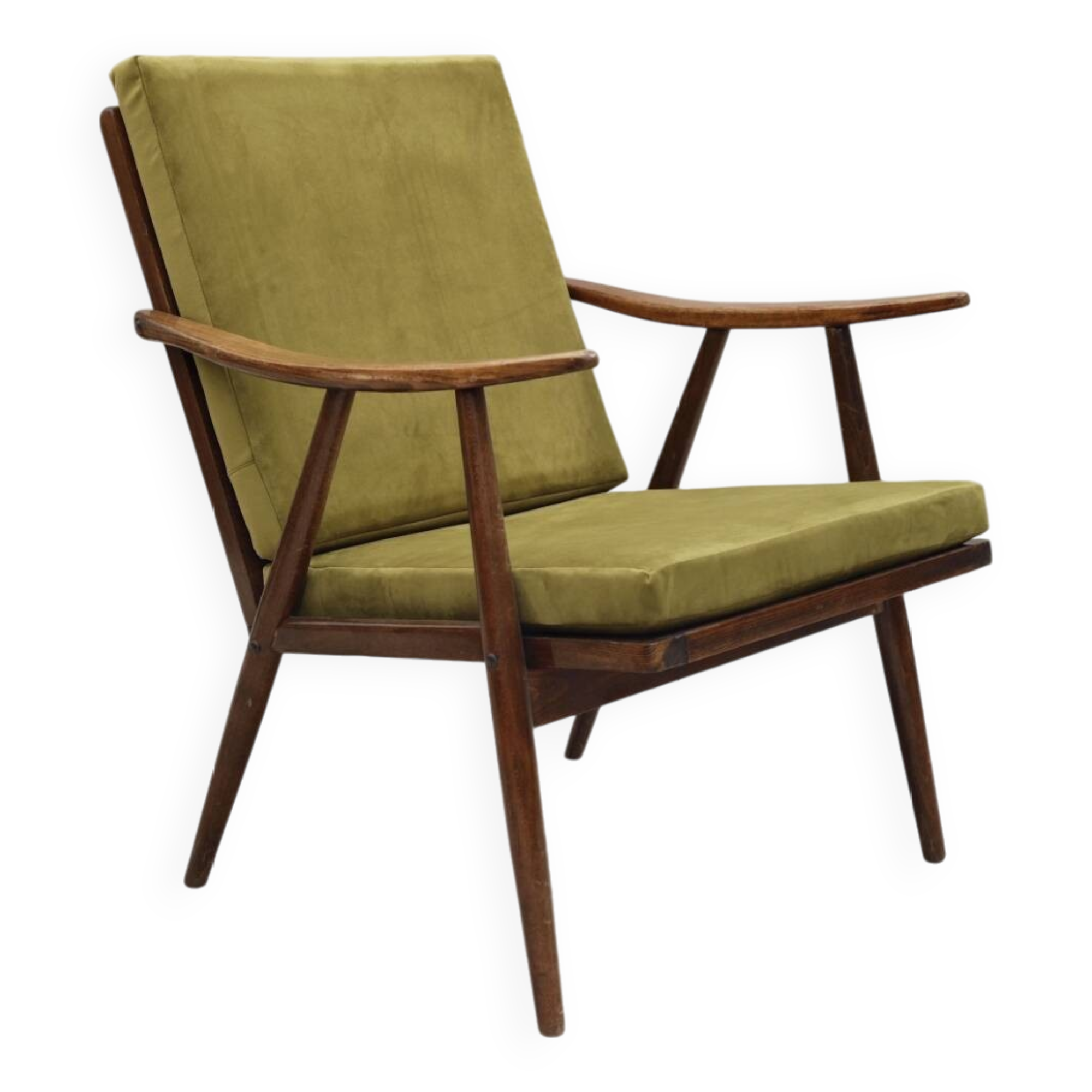 Boomerang armchair by Antonin Suman for Ton Bystrice Thonet 1960