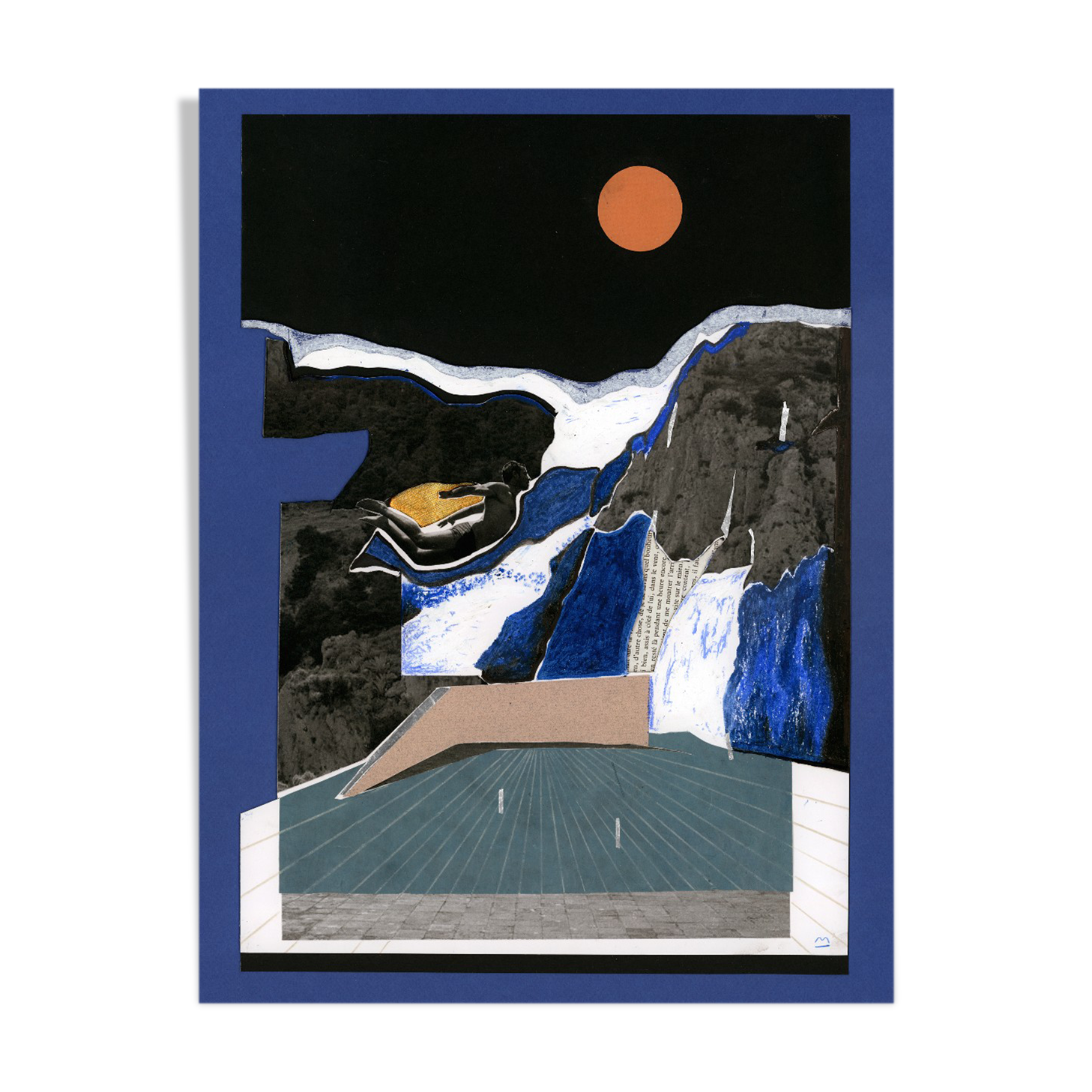 Collage "blue mountain"