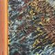 Grande huile sur toile suédoise originale – « Composition » par Valter Gibson