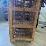 Rattan shelf